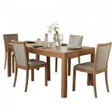 The belgian gray finish adds natural luster to the wood's texture, and the grain and hue. Stockholm 4 8 Extending Dining Table 4 Chairs Eyres Furniture