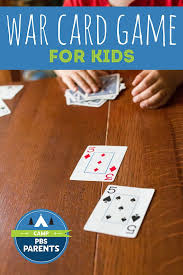 Classic War Card Game For Kids How To Play With All Ages Pbs Parents Card Games For Kids Family Card Games Math Card Games