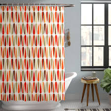 A valid alternative would be to proceed with a polishing of the floor and to subsequently combine them with the decisive furnishing style. Ivy Bronx Alexander Retro Home Decor 60s 70s Style Geometric Round Shaped Design With Warm Colors Print Single Shower Curtain Wayfair