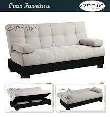 Elegant and ideal for small spaces, the novogratz brittany convertible sofa has a streamlined profile with a total width of 81.5 in. Small Futons 2 Seat Sofa Bed For Small Rooms