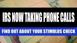 Stimulus Check Update May 19 2020 The Irs Is Now Taking Phone Calls About Stimulus Checks Youtube