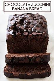 Chocolate Zucchini Banana Bread Is Dense And Moist Filled With Chocolate Chips It S The P Zucchini Banana Bread Zucchini Banana Zucchini Banana Bread Recipes