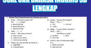 Maybe you would like to learn more about one of these? Kumpulan Soal Ukk Bahasa Inggris Sd Mi Semester 2 Genap Lengkap
