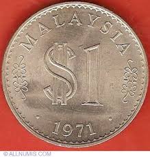 Malaysia coins value sunday, 23 may 2021. 1 Ringgit 1971 Constitutional Monarchy 1967 1988 Malaysia Coin 12295