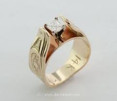 Northwest Native American Raven Gold Diamond Ring Jewelry Rings Engagement Jewelry Diamond