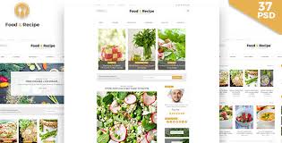 Food Recipe Psd Template Food Http Wpskull Com Food Recipe Psd Template Food Wordpress Offers