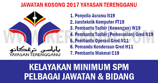 Iklan jawatan kosong sektor kesihataniklan jawatan kosong sektor kesihatan 2021. Jawatan Kosong Kerajaan 2017 Di Yayasan Terengganu Kelayakan Minimum Spm Pelbagai Jawatan