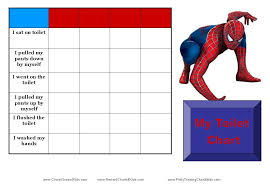Spiderman Toilet Training Chart Potty Training Boys Potty