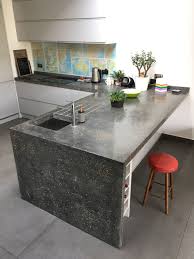 polished concrete kitchen