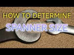 determine spanner size when know bolt stud size by m tech