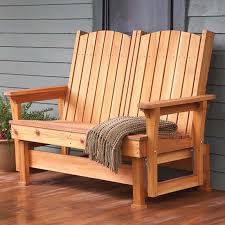 The chair is attached onto the side supports of the base, which are attached to a rocker arm. Easy Breezy Glider Woodworking Plan Wood Magazine