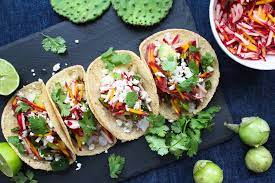 I've also added a touch of sugar and white vinegar to the lime juice and also added chopped tomatoes. Fish Tacos With Radish Carrot Slaw Farm To People Small Batch Artisanal Food And Gift Market