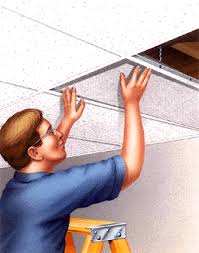 I thought one side would have a hinge and the other side would drop down, allowing you to get to the bulbs. How To Install Suspended Ceiling Tiles Easily