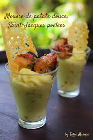 Idee Verrine Mousse De Patate Douce Saint Jacques Poelees Verrine De Patate Douce Recette Verines Apero