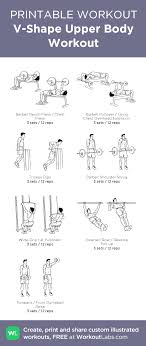 V Shape Upper Body Workout My Visual Workout Created At