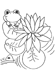 The large leaves have even featured in many fairy tales and cartoon shows, playing a major role in kids' imagination. Lily Pad And Frog Coloring Page Color Luna