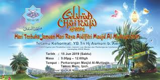 Even though the celebration of rumah terbuka festivals. Masjid Al Muttaqin Taman Meru Ipoh