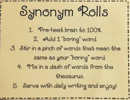 Synonym Rolls Recipe Synonym Rolls Daily Writing Recipe Synonym