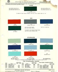 1955 Studebaker Truck Color Chip Paint Sample Brochure Chart