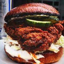 I Ate Hot Fried Chicken Sandwich With Vinegar Pickles And Lemon Aioli On A Brioche Bun Recipes Food Cooking Delici Fried Chicken Sandwich Yummy Food Food