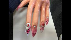 Stiletto Acrylic Nails Valentine Nails Nail Design Youtube A stiletto nail design perfect for a romantic date on valentine's day!