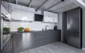 The sahara sand yellow and masala gray in this kitchen create a perfect balance of understated and bold. Is Grey The New Colour Of Choice For Kitchens Ross S Discount Home Centre