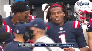 Cam newton arrived at gillette stadium in style on sunday before his new team the new england patriots played the miami dolphins in the first the 2015 nfl mvp will be making his debut with the patriots at 1 p.m. Cam Newton Reaction Gif By New England Patriots Find Share On Giphy