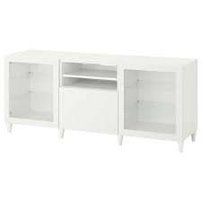 Ikea hemnes tv bench b. Besta Tv Bank Mit Schubladen Weiss Sutterviken Kabbarp Klarglas Weiss Ikea Deutschland