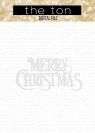 Download Vintage Merry Christmas Word Svg Cut File The Ton