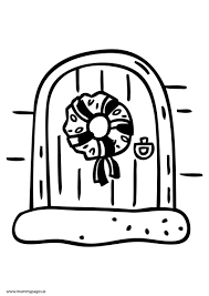 Download this free vector about coloured doors collection, and discover more than 10 million professional graphic resources on freepik. Christmas Wreath On Door Colouring Page Mummypages Ie