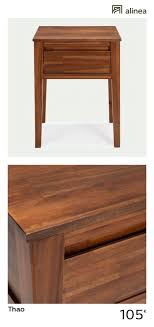 table de chevet en acacia massif 1 tiroir thao table de chevet tiroir bois tiroir chevet
