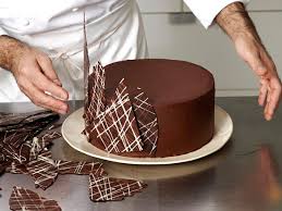 Try This At Home How To Make A Four Layer Cake Food Network Chocolate Cake Decoration Chocolate Garnishes Creative Cake Decorating