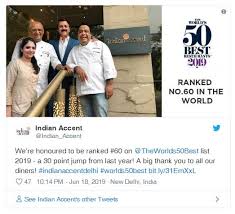 The World S 50 Best Restaurants For 2019 First Cut Here are the top 50 best restaurants in india.