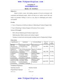B Tech Electronics And Communication Engineering Ece Resume Format And Samples