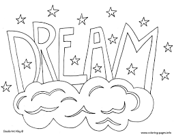 You can use our amazing online tool to color and edit the following dream coloring pages. Word Dream Coloring Pages Printable