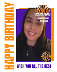 Wishing a very Happy Birthday to our amazing Board Member, Ada Alfaro! We  truly appreciate all your hard work and dedication to the Carolina Tigers  Women's Football Team!