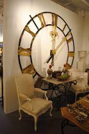 Buy the best and latest iron clock on banggood.com offer the quality iron clock on sale with worldwide free shipping. Large Scale Wrought Iron Clock Face 1stdibs Com Large Metal Wall Clock Black Wall Clock Gear Wall Clock