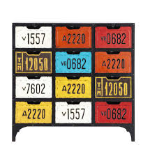 Veuillez noter que les couleurs visibles sur votre écran ne sont pas contractuelles. Cabinet De Rangement Indus Multicolore Road Maisons Du Monde