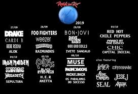 The 9th edition of rock in rio lisboa will be staged in the parque da bela vista, rua dr. Rock In Rio 2019 27 09 2019 10 Days Rio De Janeiro Brazil Concerts Metal Calendar