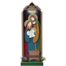 Our olive wood nativity sets are of the highest quality with a wide range of sizes and prices. Holiday Time Simple Rustic Wooden Nativity Scene 33 Walmart Com Walmart Com