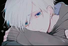Anime Male Crying White Hair Blue Eyes Anime Guys Anime Boy Cute Anime Guys