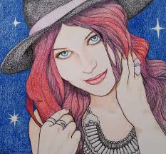 Portrait drawing as gift for mother of sick daughter