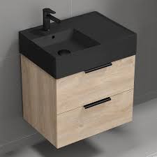 Modern Bathroom Vanity With Black Sink