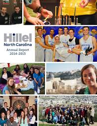 North Carolina Hillel Annual Report 2014-15 by North Carolina Hillel