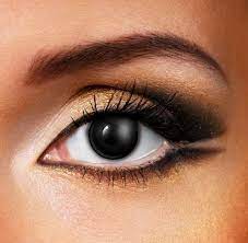 Blackout Contact Lenses Hellouin Glaza Linza