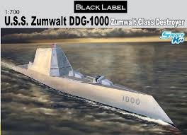 She is the lead ship of the zumwalt class and the first ship to be named after admiral elmo zumwalt. Dragon 7141 U S S Zumwalt Class Destroyer Ddg 1000