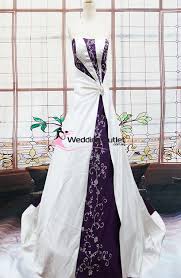In many cultures, white wedding dresses are actually seen as faux pas. Purple And White Wedding Dress Off 63 Www Daralnahda Com