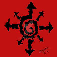 tribal chaos symbol by bilesuck chaos tattoo chaos magick warhammer art