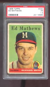 Amazon.com: 1958 Topps #440 Ed Mathews Eddie Mathews PSA 1.5 Graded  Baseball Card Braves MLB : Collectibles & Fine Art
