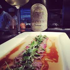 Morimoto sashimi tfbsfe upsp tnplfe tbmnpo ffm uvob ibnbdij gjwf tbvdft 28. Morimoto Napa Two Legends The Wagyu Beef Carpaccio And The Far Niente Chardonnay Beef Carpaccio Wagyu Beef Food Pairings